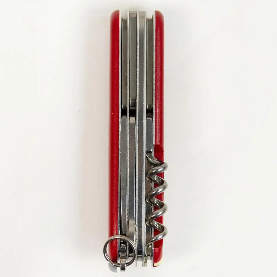 Ніж Victorinox Huntsman Mat 91мм,15функ,черв.мат,жовт.лого - фото 5
