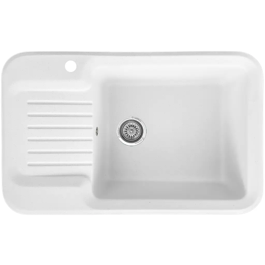 Мойка кухонная Valetti 55N гранитная 810х510 мм белая - фото 3