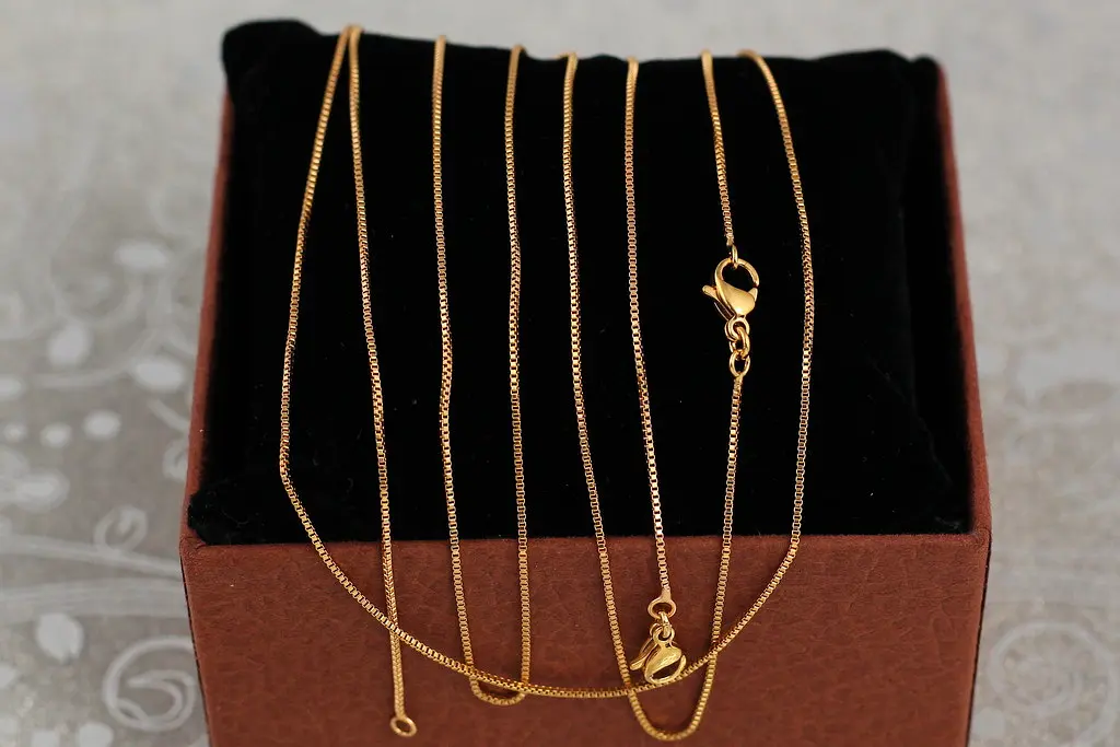 Ланцюг Xuping Jewelry венеціанка 35 см 0.8 мм золотистий
