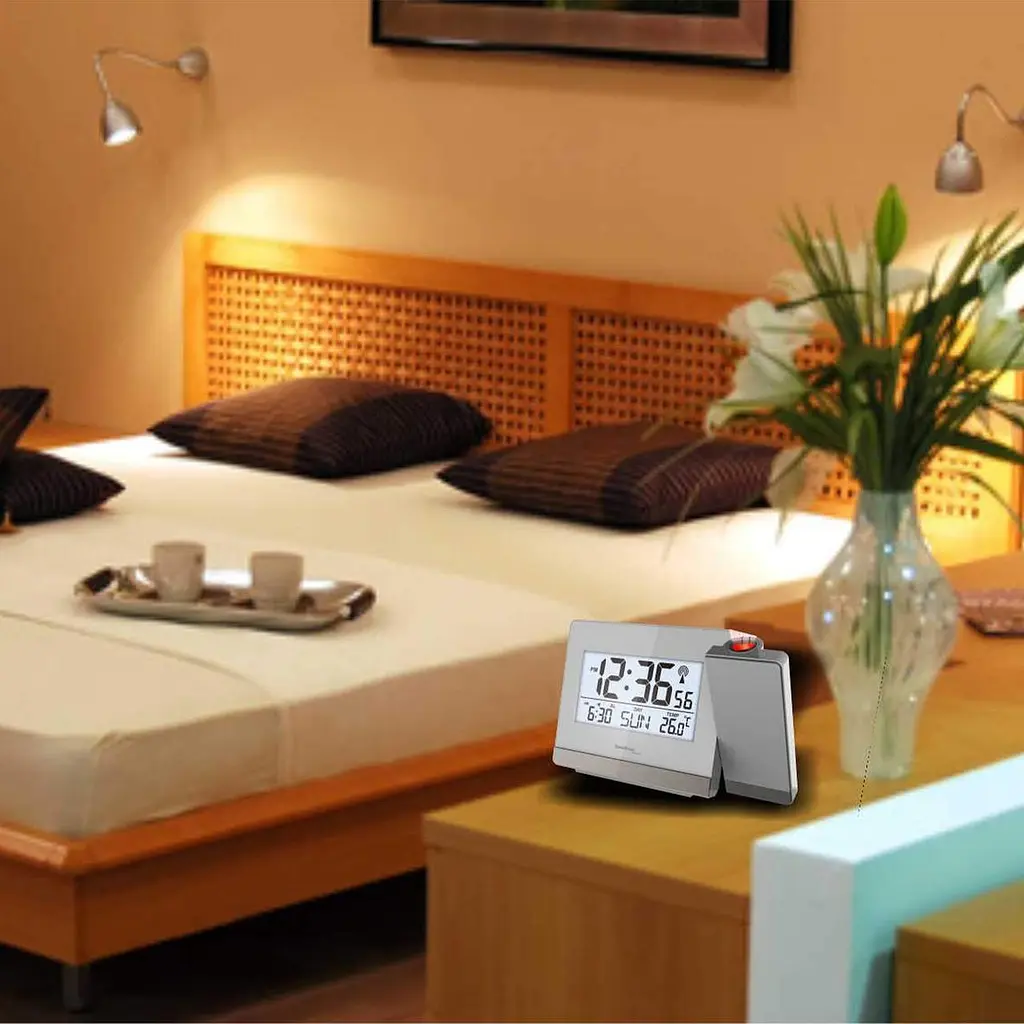 Проекційний годинник електронний Technoline WT538 Silver/Anthracite (WT538) Годинник, Будильник, Календар, Термометр - фото 8