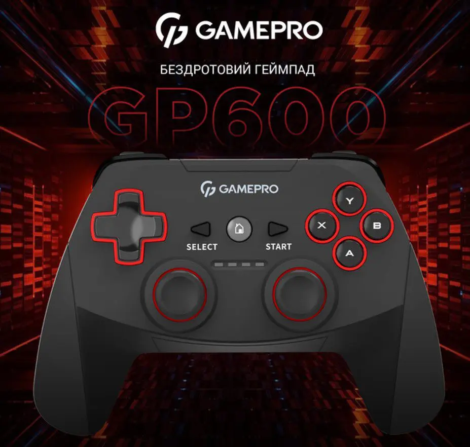 Геймпад джойстик GamePro GP-600 Black 2.4G Wireless PC/PS3/Android - фото 2