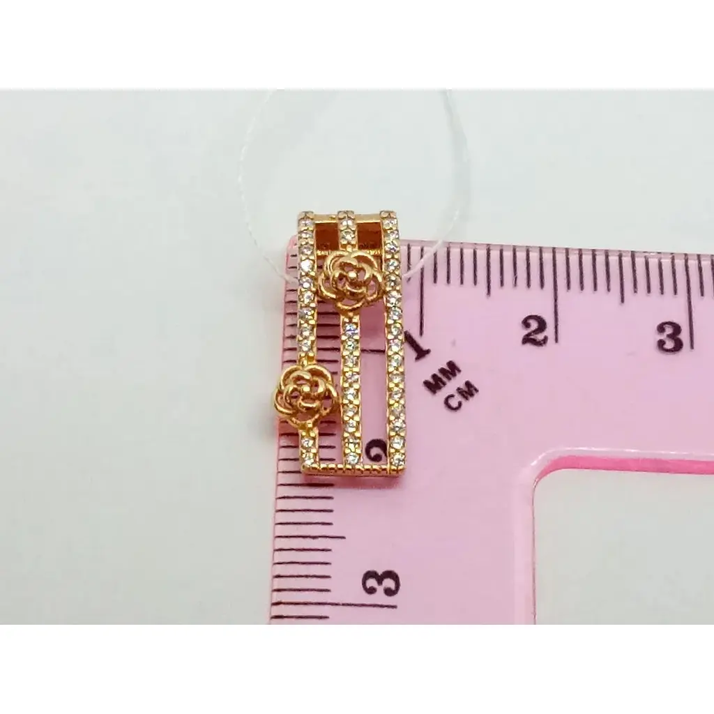 Золота підвіска Родинні коштовності з фіанітами. 1740385 - фото 5