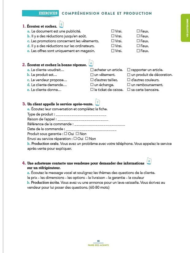 100% FLE A2 Communication essentielle du français Livre + didierfle.app - фото 8