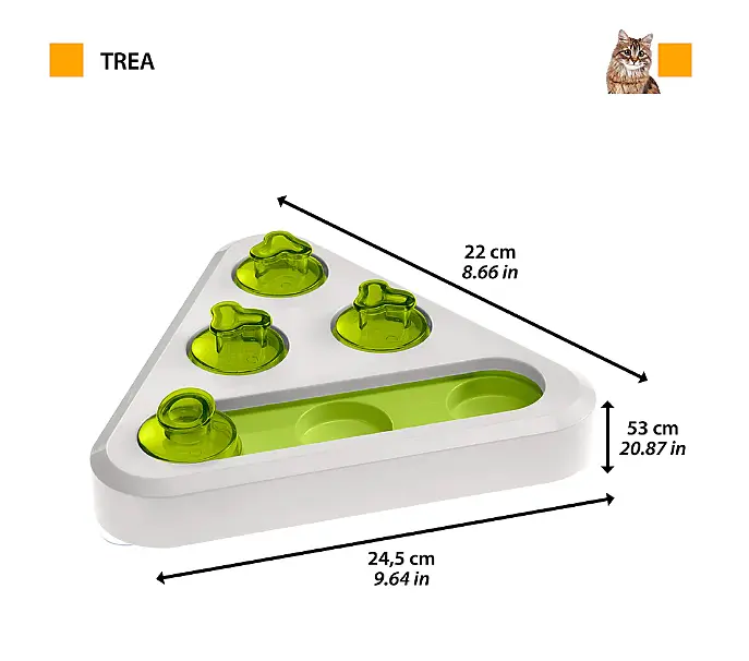Іграшка для котів та собак Ferplast Trea з місцями для ласощів 24.5x22x6 см 85483099 - фото 2