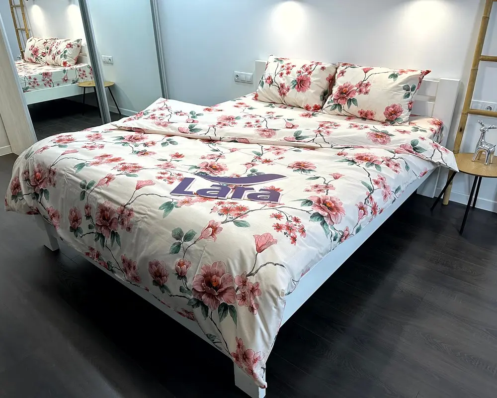 Постільна білизна LARA бязь d11288e євро - фото 4