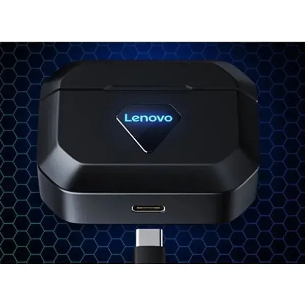 Наушники беспроводные Lenovo GM6 в кейсе черные - фото 6