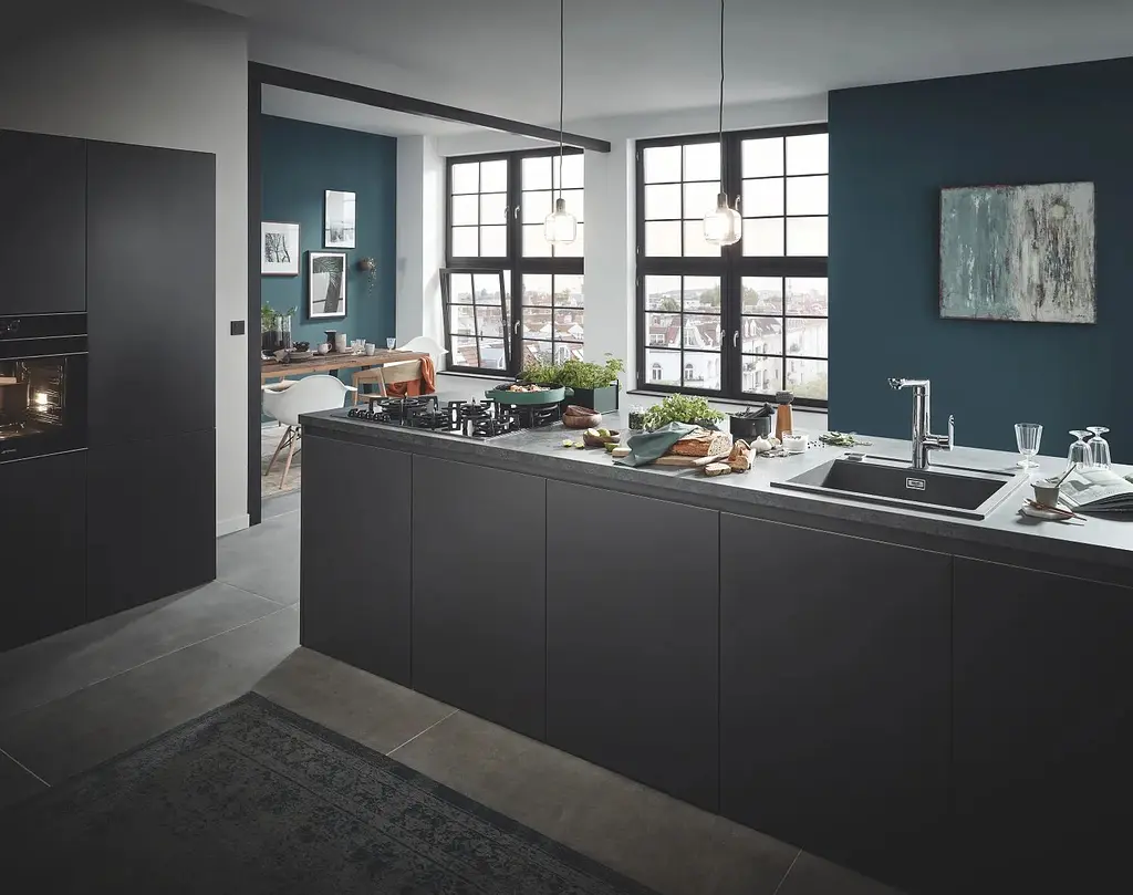 Кухонна мийка Grohe K700 из композита 31651AT0, Сірий - фото 5