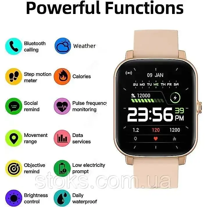 Смарт-годинник Bctemno KW105 з монітором сну та пульсу для Android iOS - фото 4