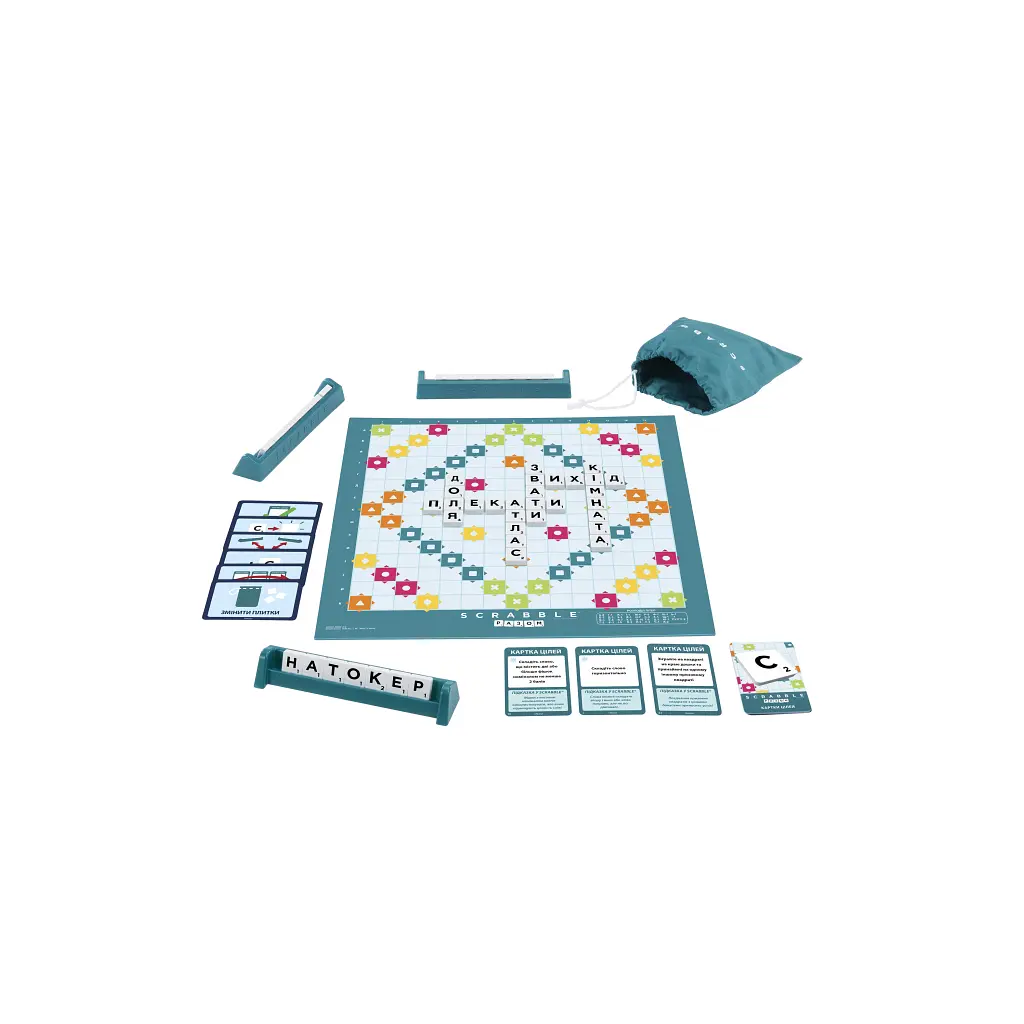 Настільна гра Scrabble Скрабл Оригінал українською (HXW21) - фото 3
