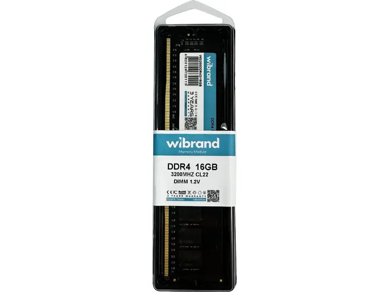 Модуль памяті Wibrand 16 GB DDR4 3200 MHz (WI3200DDR4D/16GB) - фото 3