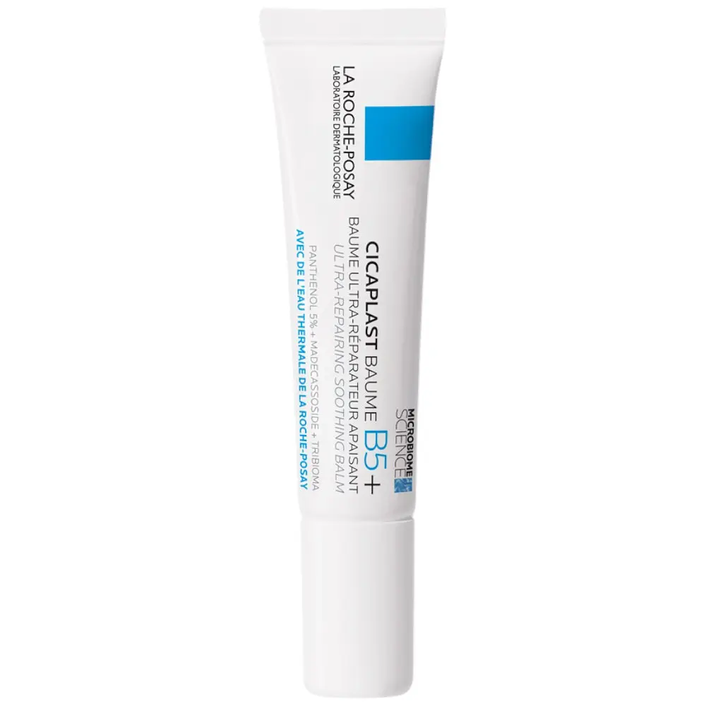 Набір La Roche-Posay: сонцезахисний флюїд захист від UVB і UVA SPF50+ 15 мл + бальзам Cicaplast Baume B5+ для шкіри обличчя та тіла 15 мл + крем-гель Lipikar Syndet АР+ для сухої шкіри 15 мл + косметичка - фото 4