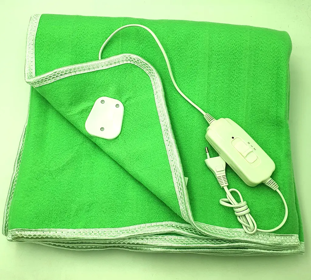 Електропростирадло електро грілка електричне простирадло LUX electric blanket 120*155см 100Вт UKC зелений - фото 2