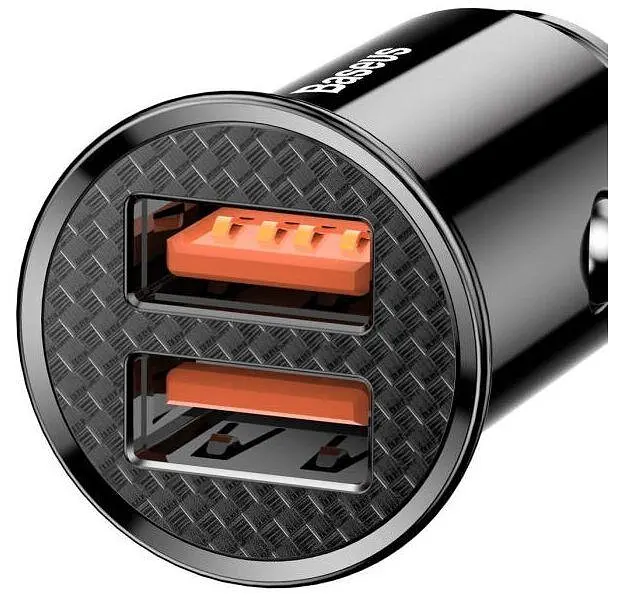 Автомобильное зарядное устройство для Baseus Circular Plastic А+А 30W черный CCALL-YD01 - фото 2