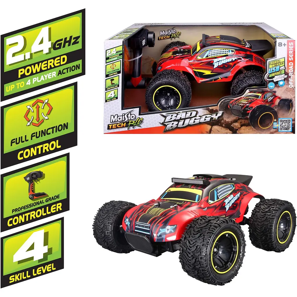 Машинка іграшкова на радіокеруванні Maisto Tech Bad Buggy (81464 red) - фото 20