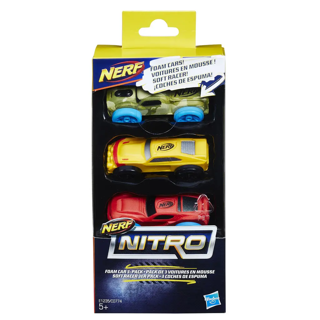 Набор машинок №7 Hasbro Nerf Nitro, 3 шт. (E1235) - фото 2