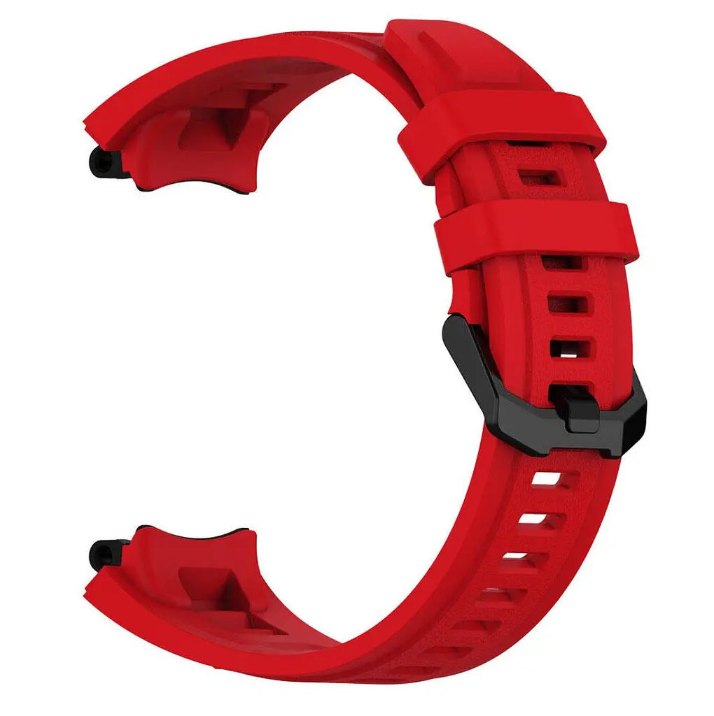 Силиконовый ремешок Primolux для смарт часов Xiaomi Amazfit T-Rex 2 (A2169/A2170) Red - фото 4