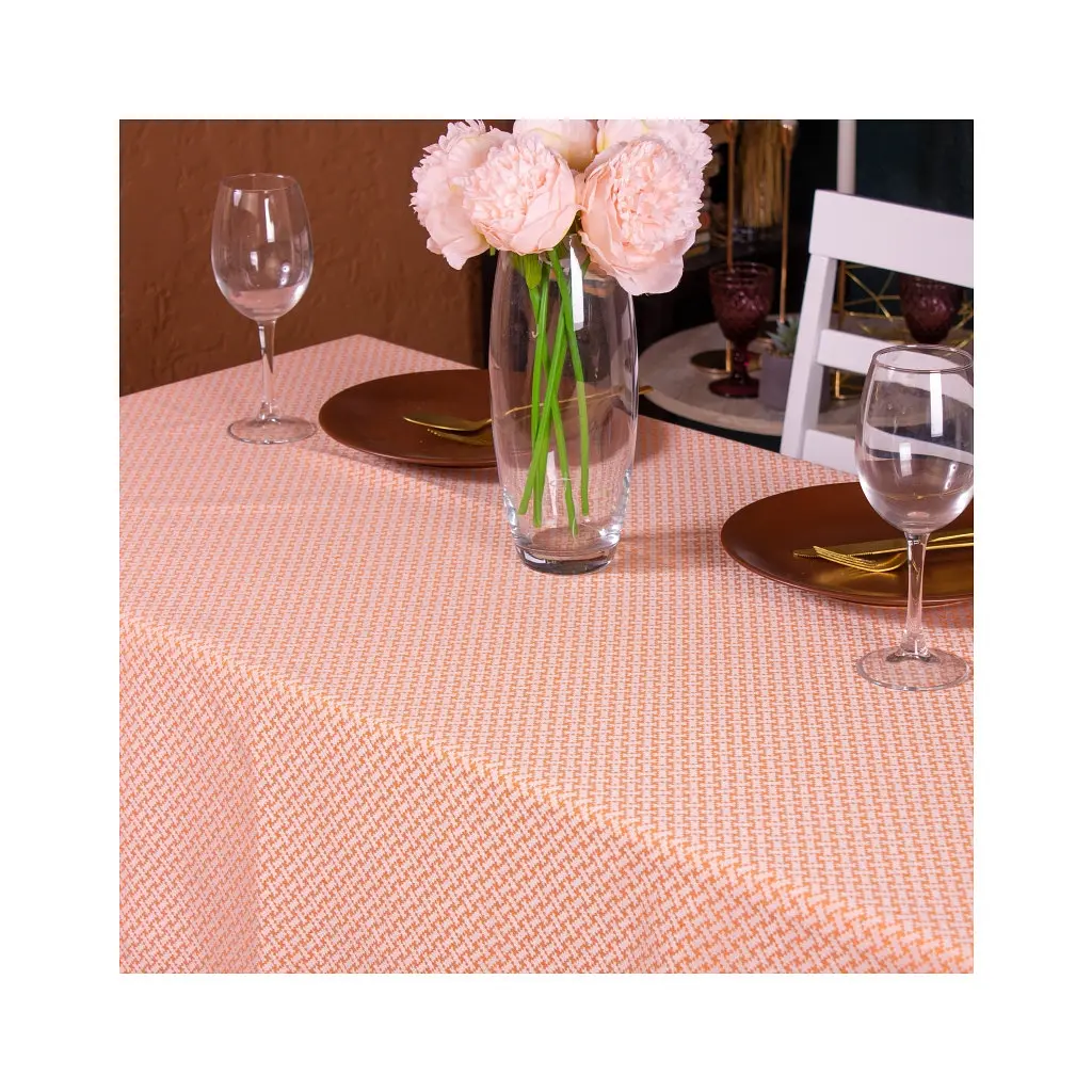 Скатертина MirSon Жакард №302 Jacquard Orange 100x140 см (2200006723363) - фото 3