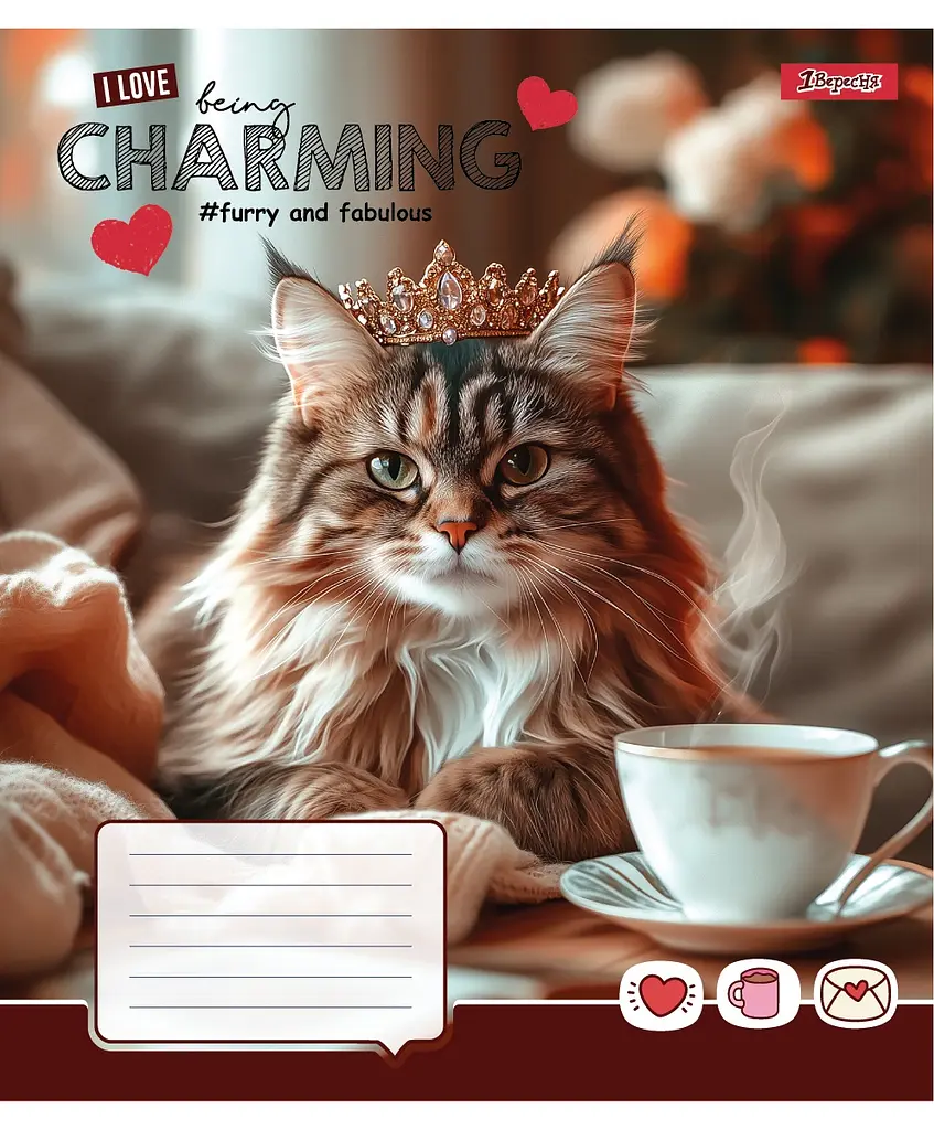 Зошит 1 вересня Charming А5, 18 аркушів в лінію (768186) - фото 3