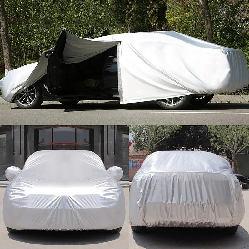Автомобільний тент для седана Milex PEVA M 432x166x120 см (кишені під дзеркала замок) - фото 2