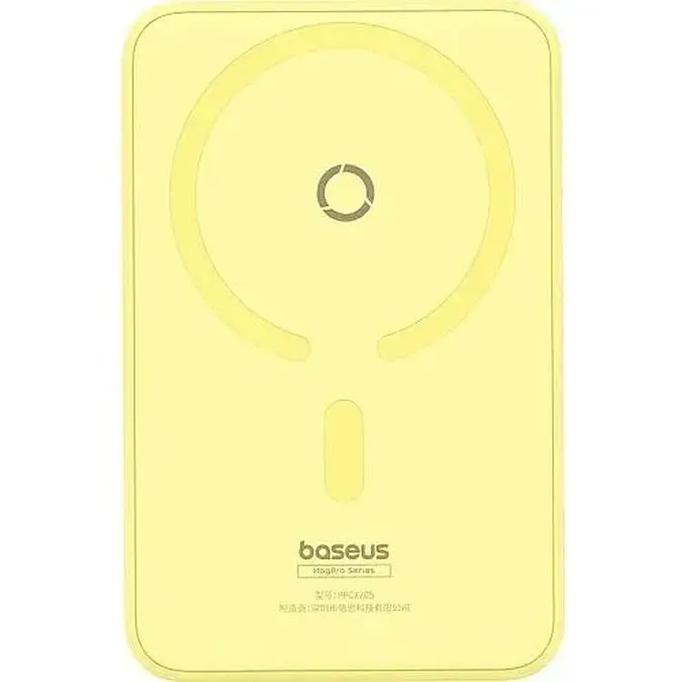Портативна батарея Baseus MagPro Magnetic Bracket Wireless Fast-Charging 5000 mAh 20W P10064101Y23-00 Yellow - фото 3