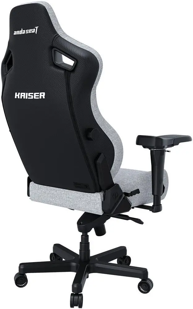 Крісло для геймерів Anda Seat Kaiser 4 Size XL Fabric Gray (AD12YDDC-XLL-20-G-CF) - фото 2