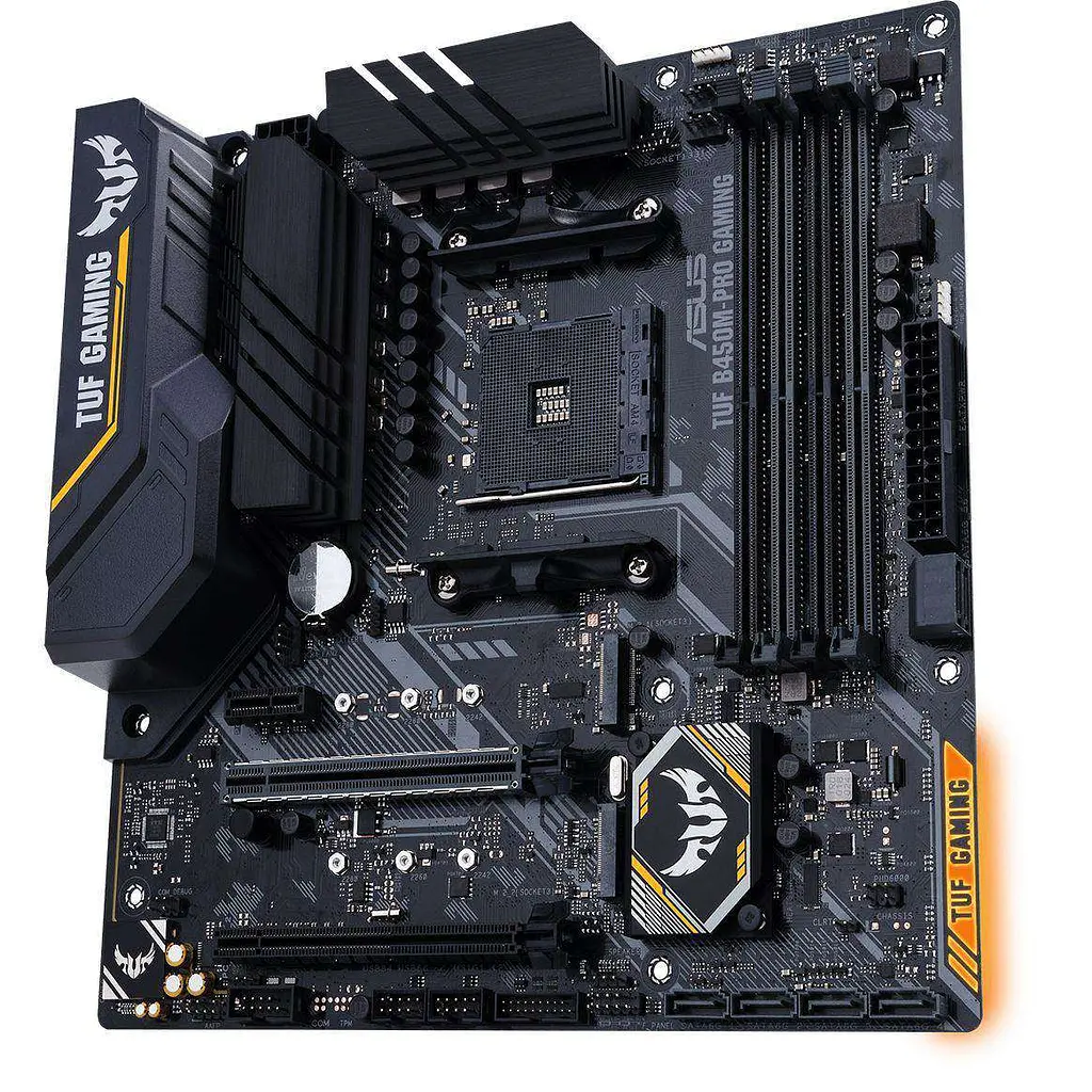 Материнская плата ASUS TUF Gaming B450M-PRO GAMING (TUF B450M-PRO GAMING) (Socket AM4, AMD B450, Micro-ATX) Б/у - фото 3