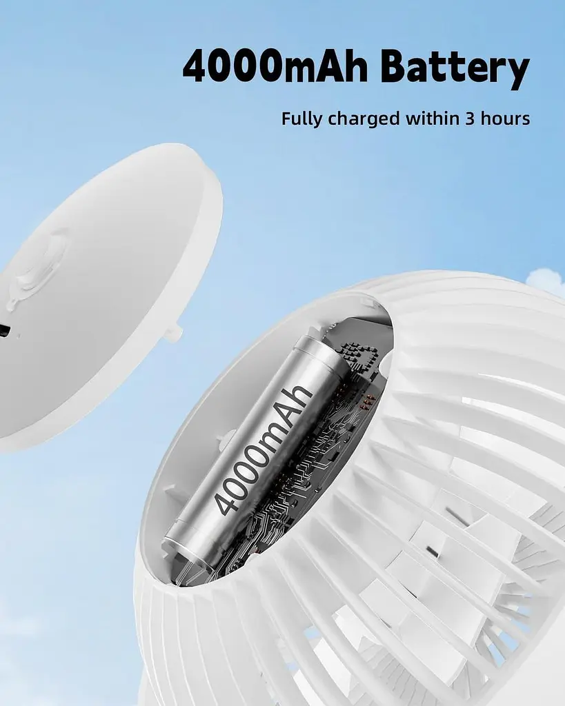 Портативний вентилятор Leelife Octopus Pram Fan 4000mAh 4 швидкості 720° - фото 6