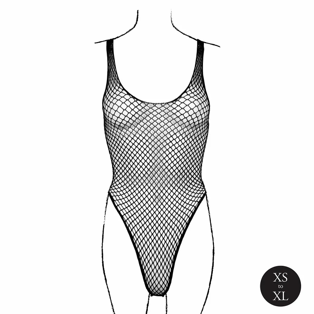 Боді Le Désir With Fishnet Structure, One Size (чорний) - фото 9