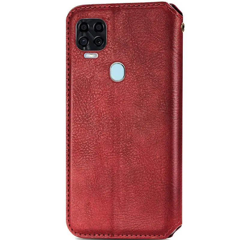 Шкіряний чохол-книжка GETMAN Cubic (PU) для ZTE Blade v2020 Червоний - фото 2