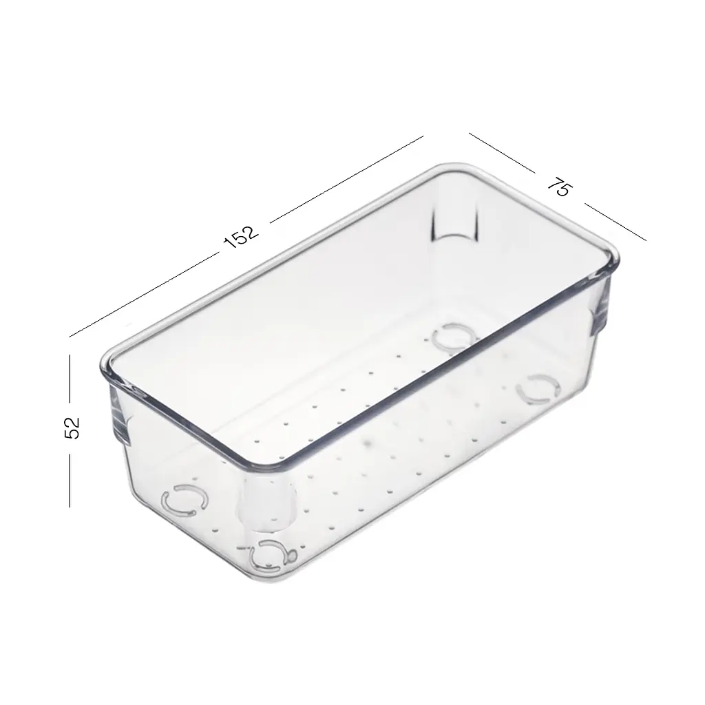 Органайзер для хранения МВМ My Home Bloc 152х72х52 мм прозрачный (FH-36 B T) - фото 2