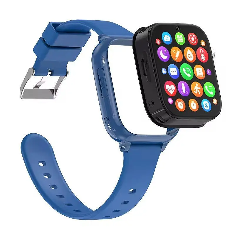 Дитячий розумний смарт-годинник Smart Watch T53 з GPS відеодзвінком прослуховуванням + 2 додаткові корпуси Синій - фото 4