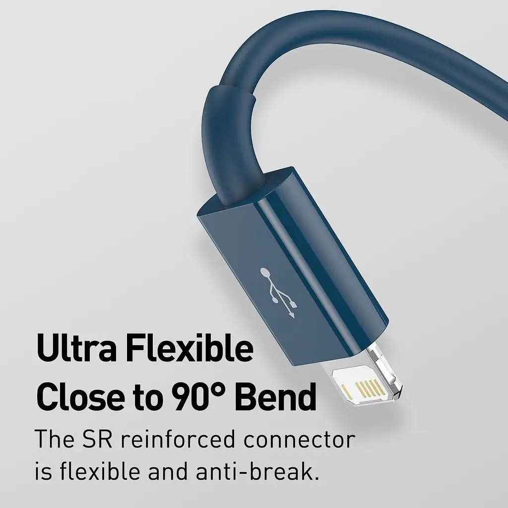 Кабель Baseus Superior Series Fast Charging Data Cable USB to M+L+C 3.5A 1.5m Blue (CAMLTYS-03) - фото 5