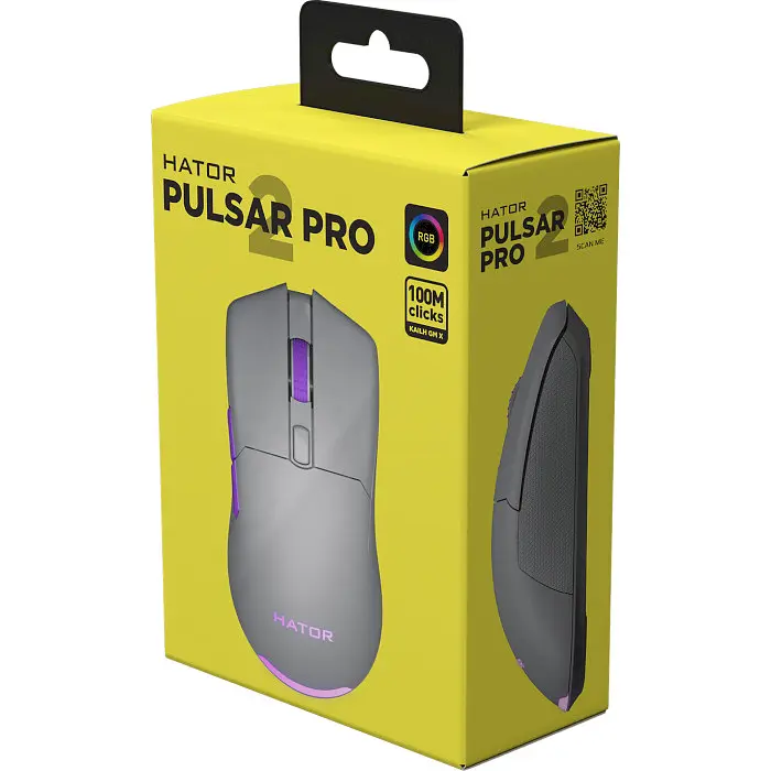 Мышь игровая Hator Pulsar 2 Pro USB Titanium (HTM-526) - фото 6
