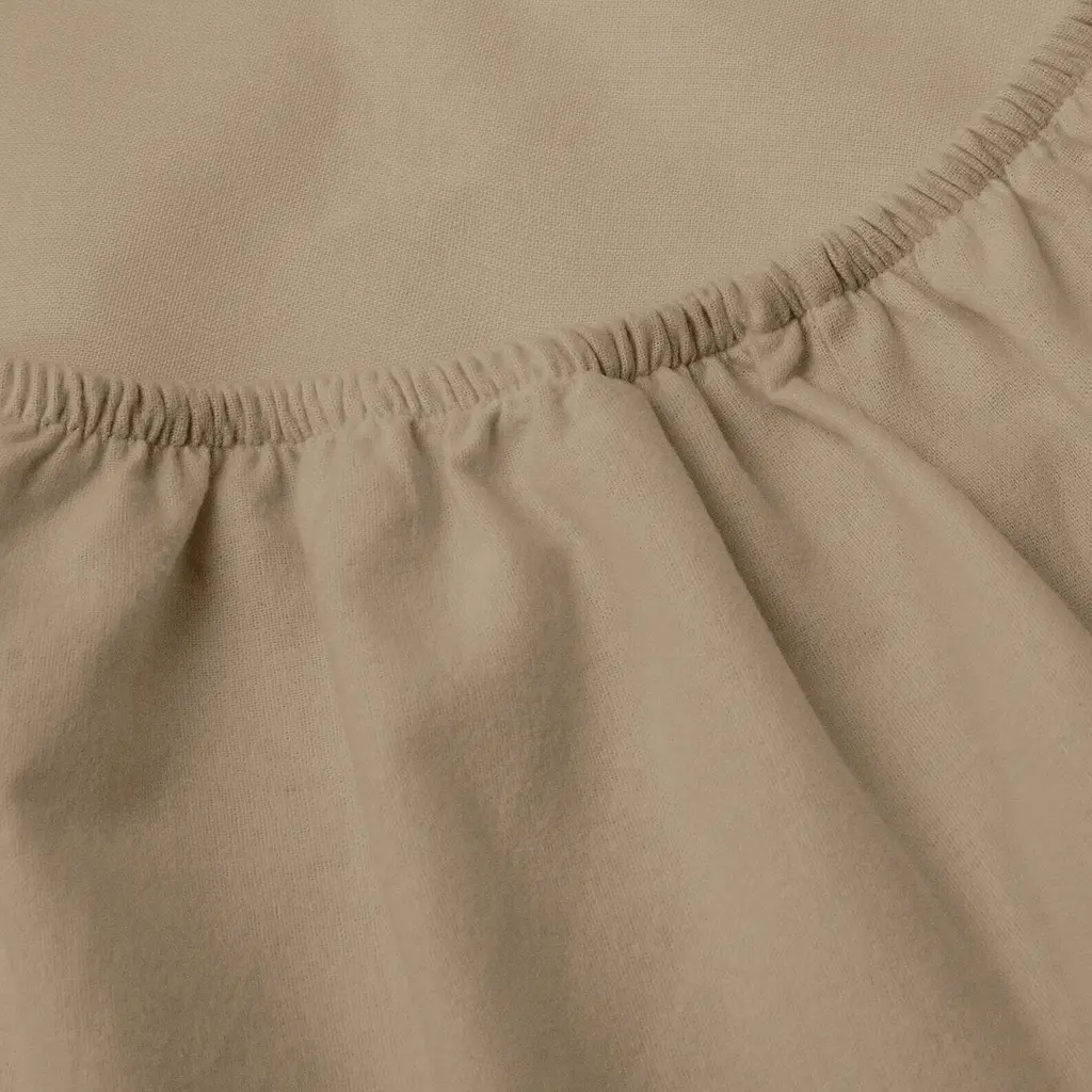 Простирадло фланель на резинці для коляски та люльки Cosas Caramel 40х80х5 см (Flannel_12Caramel_FittedStroller_40х80) - фото 2