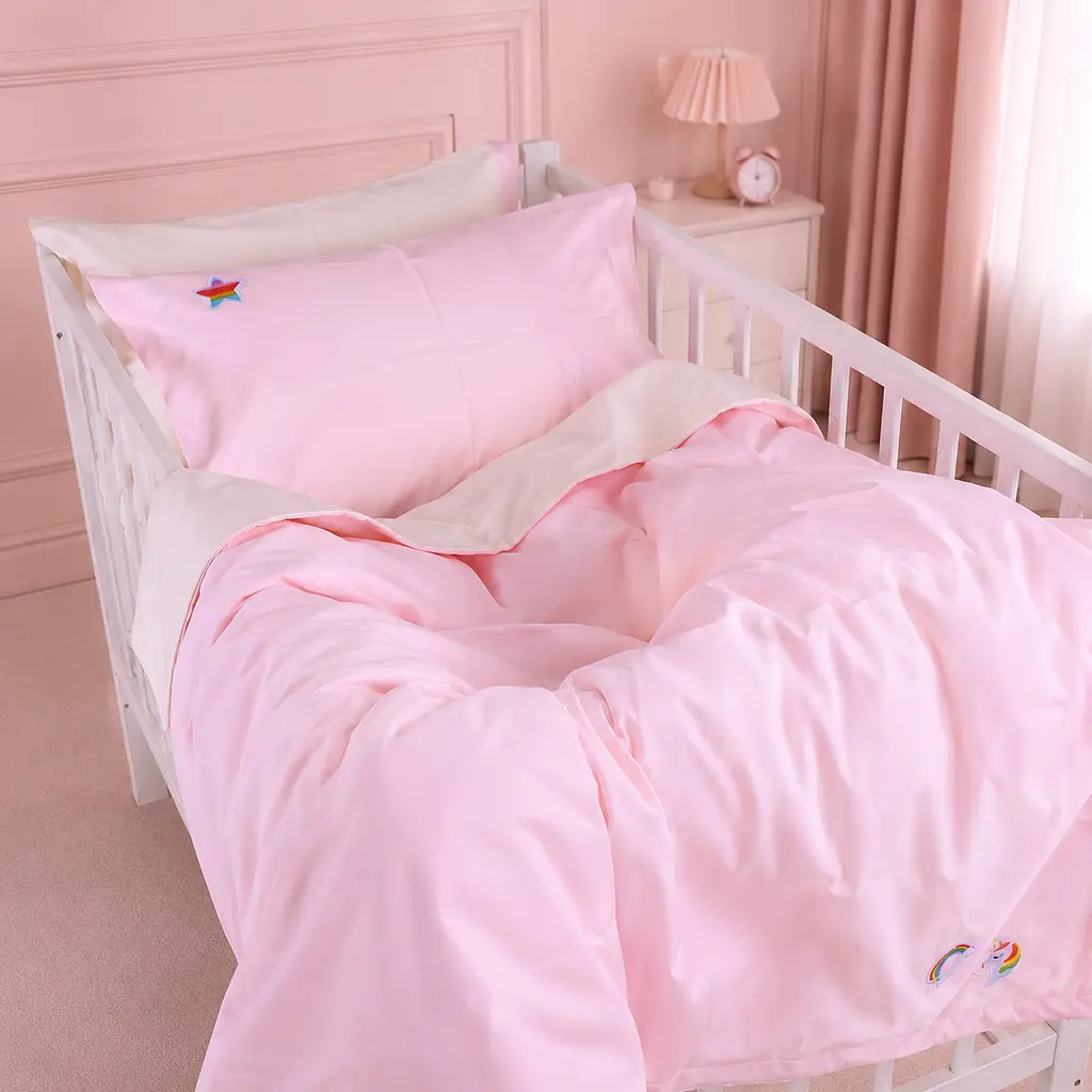 Дитяча постільна білизна MIRSON BABY Poplin Edition Unicorn та Abegail 110х160см (2200013086185) - фото 3
