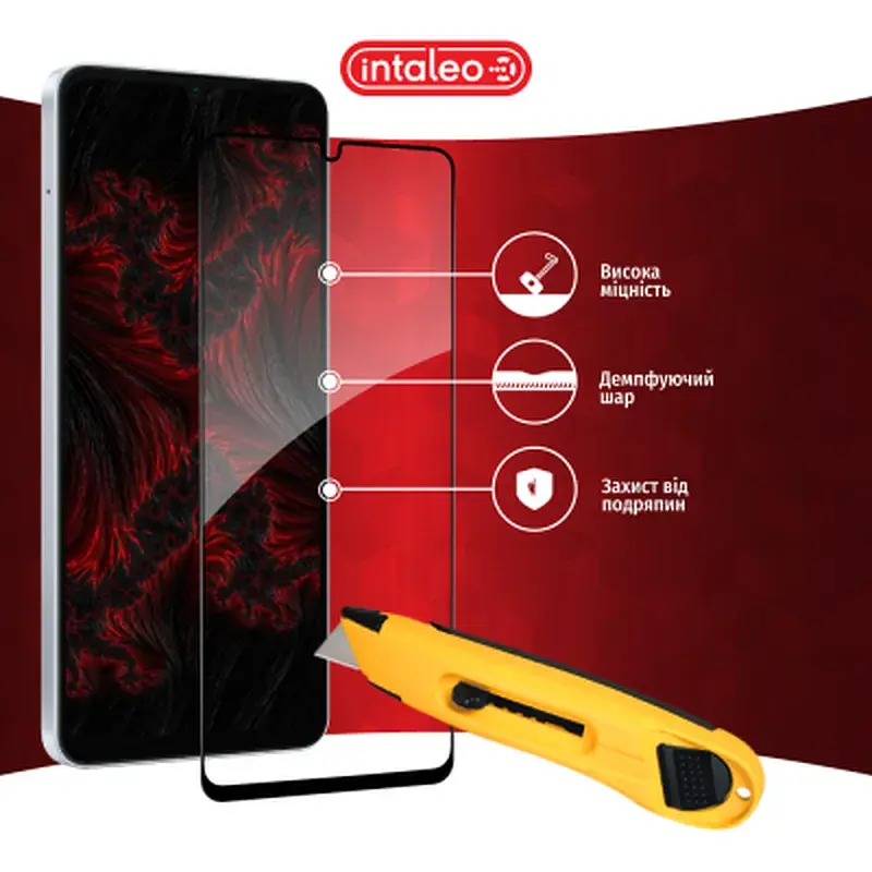 Скло захисне Intaleo Full Glue Samsung A06 5G Black (1283126613012) - фото 5