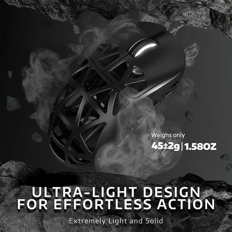 Миша Attack Shark R2 Magnesium Alloy 8K Black (AS-6972792470894-BB) [166748] - фото 5