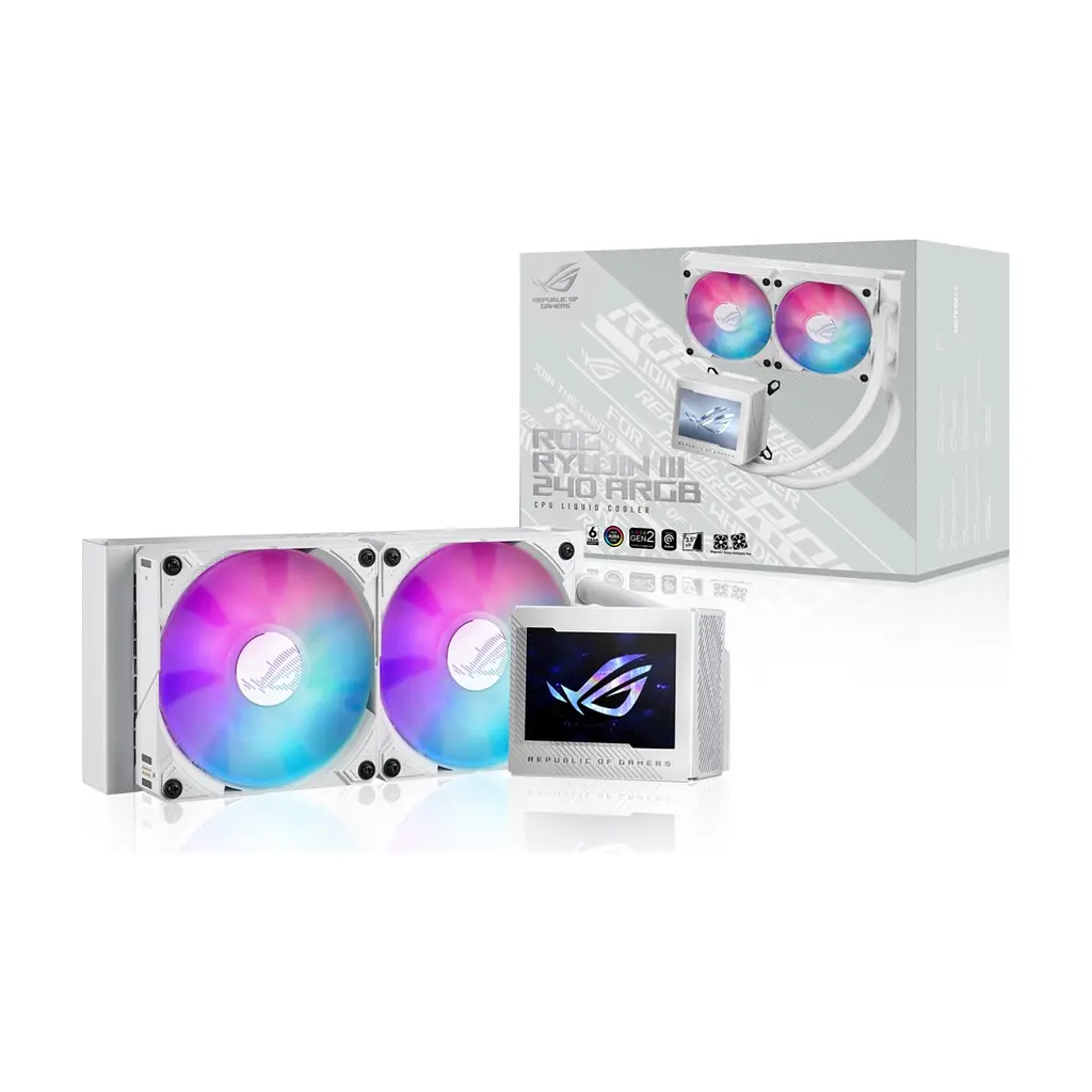 Система рідинного охолодження ASUS ROG Ryujin III 240 ARGB White Edition (90RC00K2-M0UAY0) - фото 7
