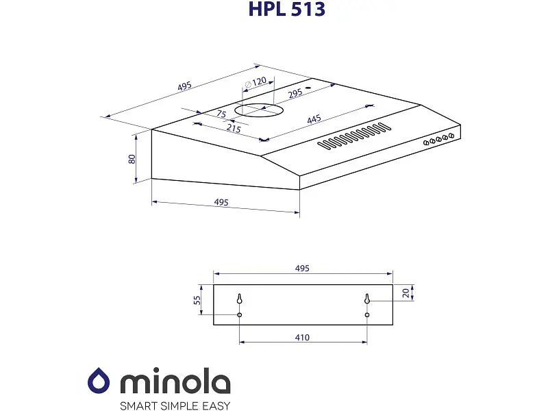 Витяжка Minola HPL 513 I - фото 8