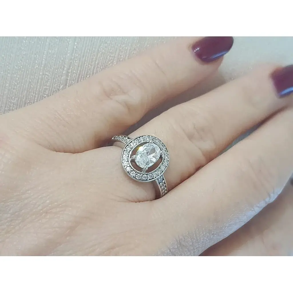 Серебряное кольцо Silvex 925 с фианитами. КК2Ф/382 16,5 - фото 2