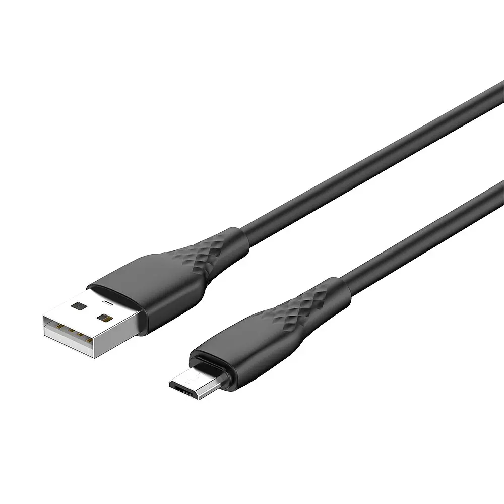 Кабель ColorWay USB - micro USB (M/M), textured PVC, 3А, 1 м, Чорний (CW-CBUM094-BK) - фото 3