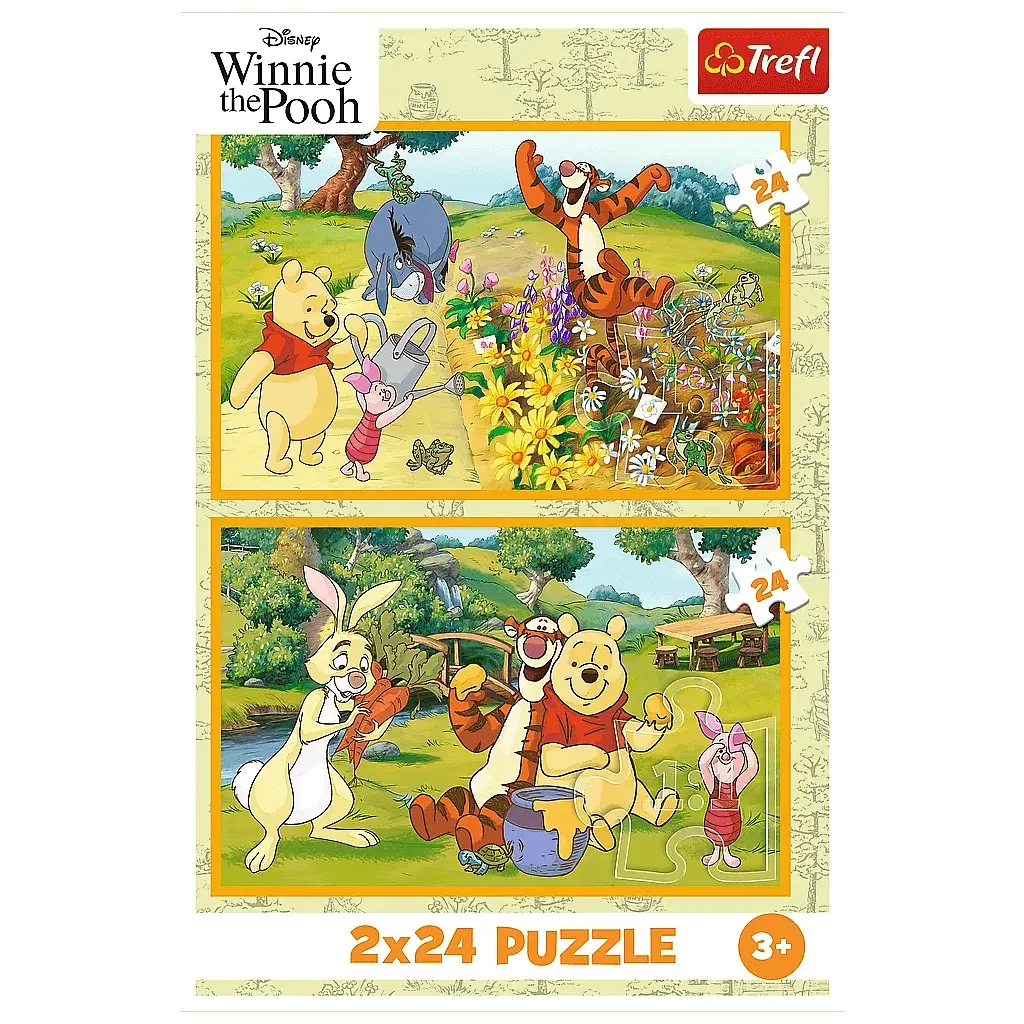 Пазл Trefl Disney Winnie the Pooh День у саду 2х24 елемента (5900511344363) - фото 4