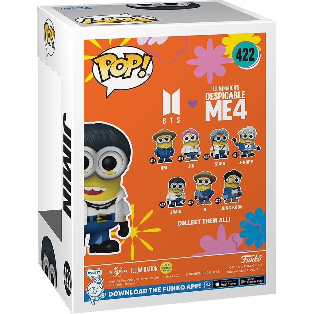 Фігурка Funko POP Rocks: Minions X BTS - Jimin det0018178 - фото 3