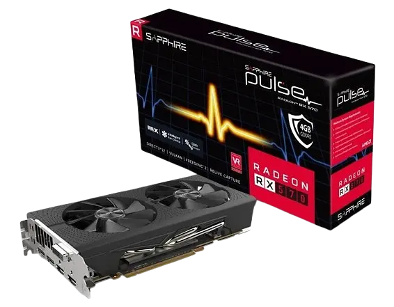 Відеокарта AMD Radeon RX 570 4GB Sapphire Pulse (11266-04) Б/В - фото 2