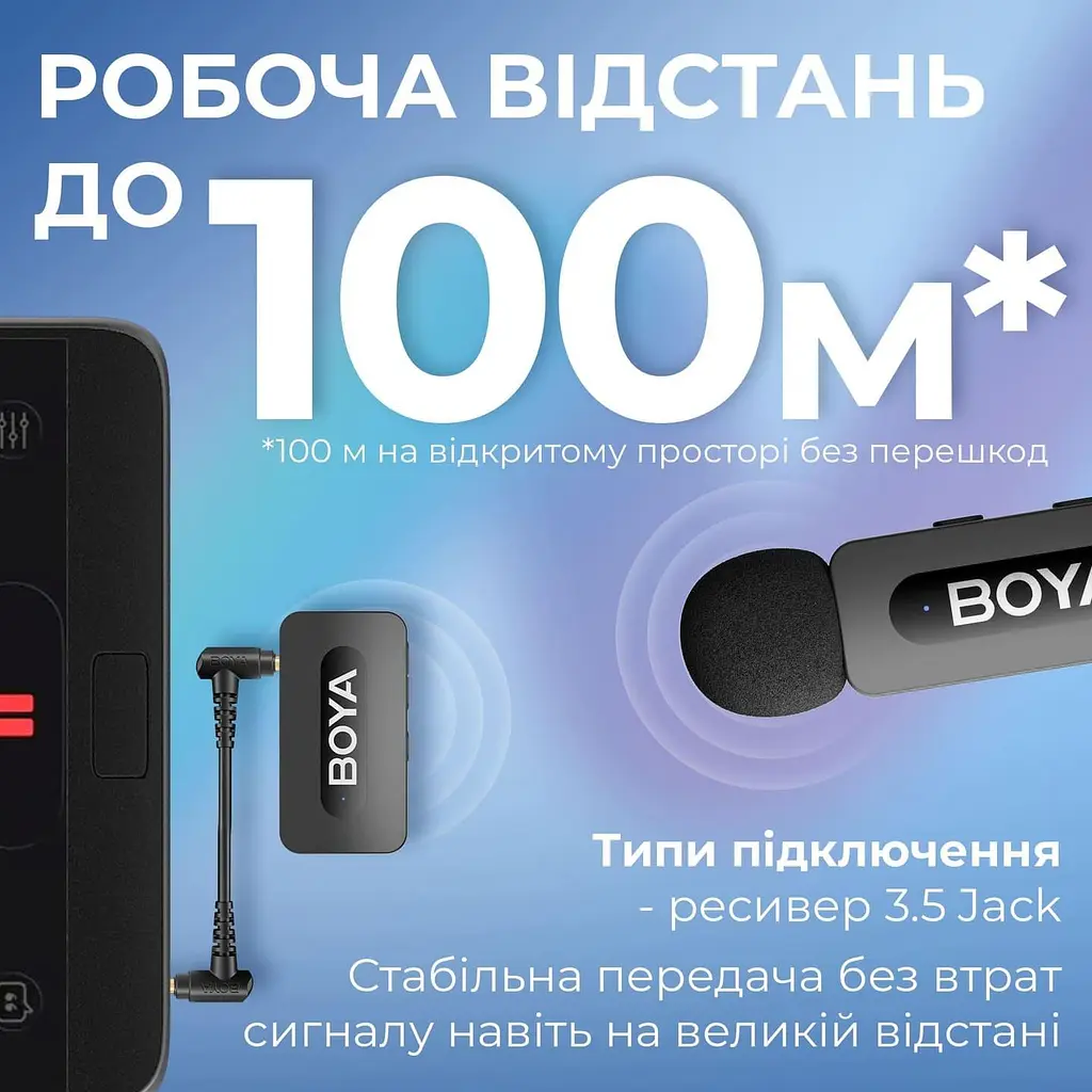 Мікрофон Boya BY-V35 TRS for camera Black (BY-V35) - фото 9