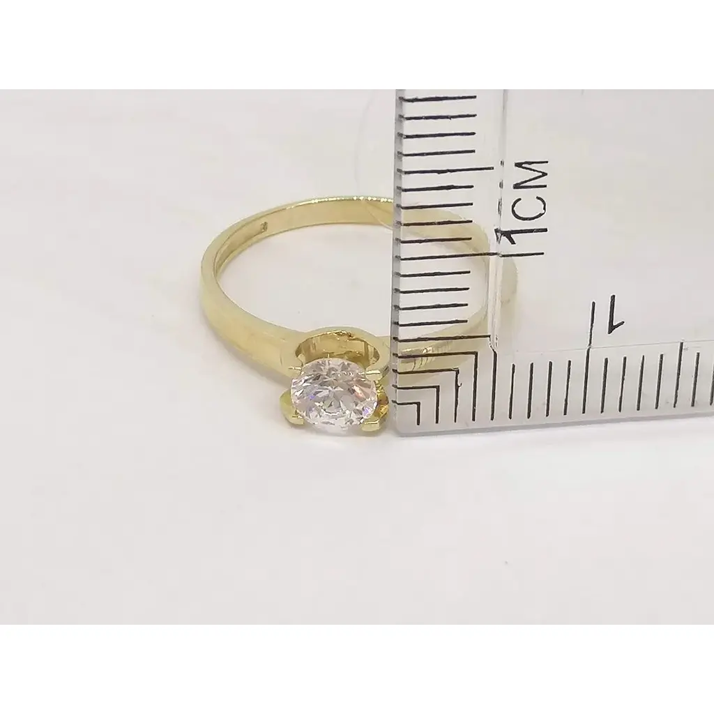 Золоте кільце Qvaliz з фіанітом. К00688Ж 16 - фото 5