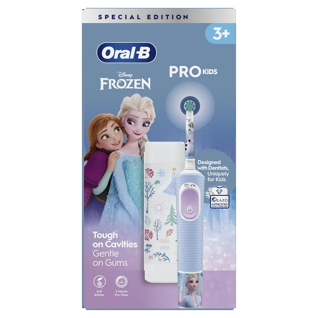 Електрична зубна щітка Oral-B Pro Kids Крижане серце + Футляр - фото 7
