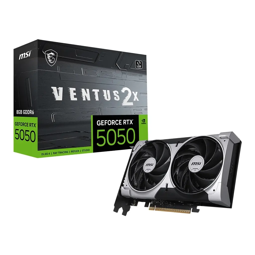 Видеокарта MSI GeForce RTX5050 8Gb VENTUS 2X OC (RTX 5050 8G VENTUS 2X OC) - фото 5