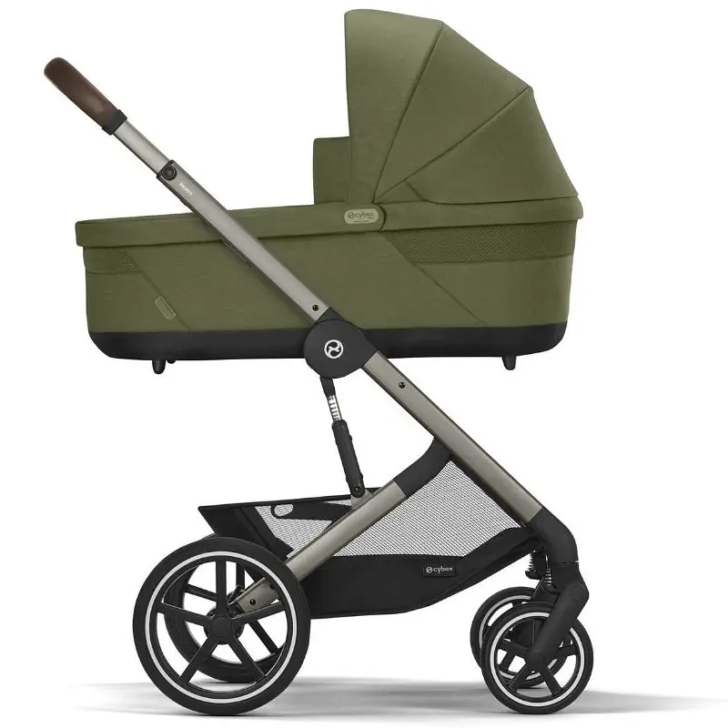 Коляска Cybex Balios 3 в 1 Moss Green автокрісло Cloud T i-Size Plus Leaf Green + адаптори - фото 2