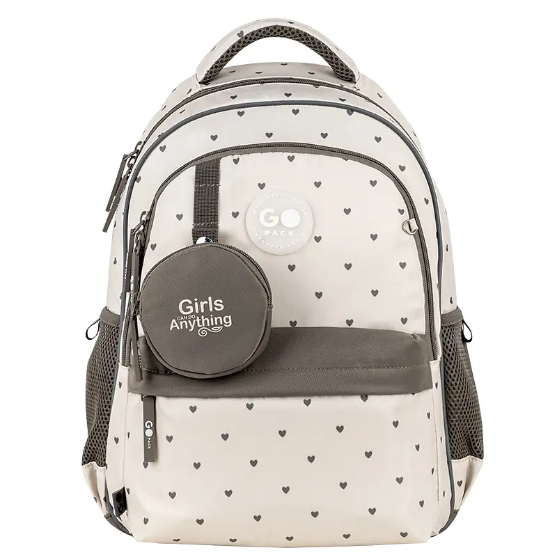 Рюкзак GoPack Education 182M Beige Polka Dots Бежевий (GO26-182M-3) - фото 3